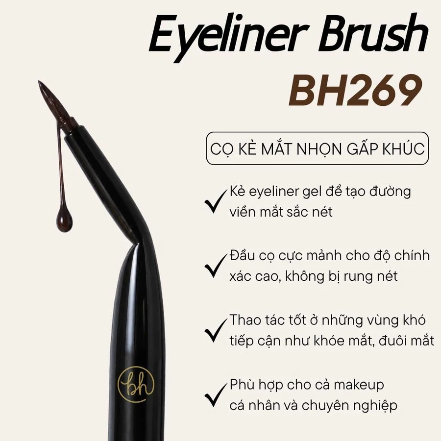Cọ Kẻ Mắt BH Cosmetics Eyeliner Brush BH269